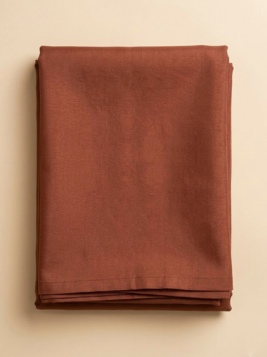 Rust Organza Embroidered Unstitched Dress Material