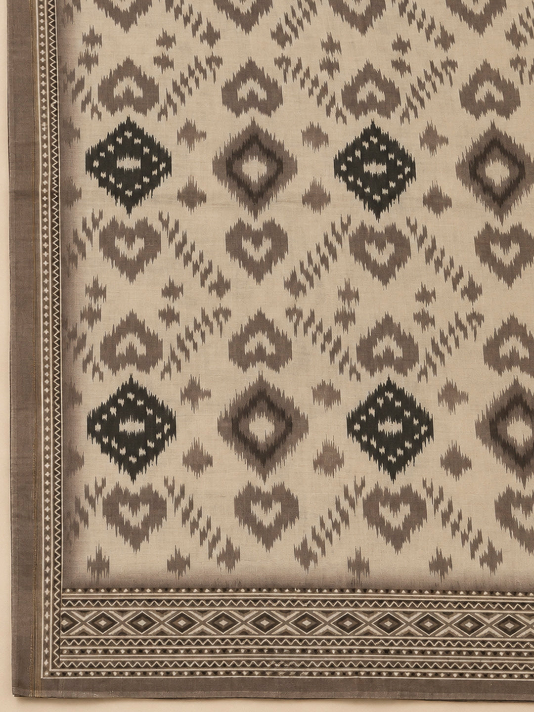 Mouse Chanderi Embroidered Unstitched Dress Material