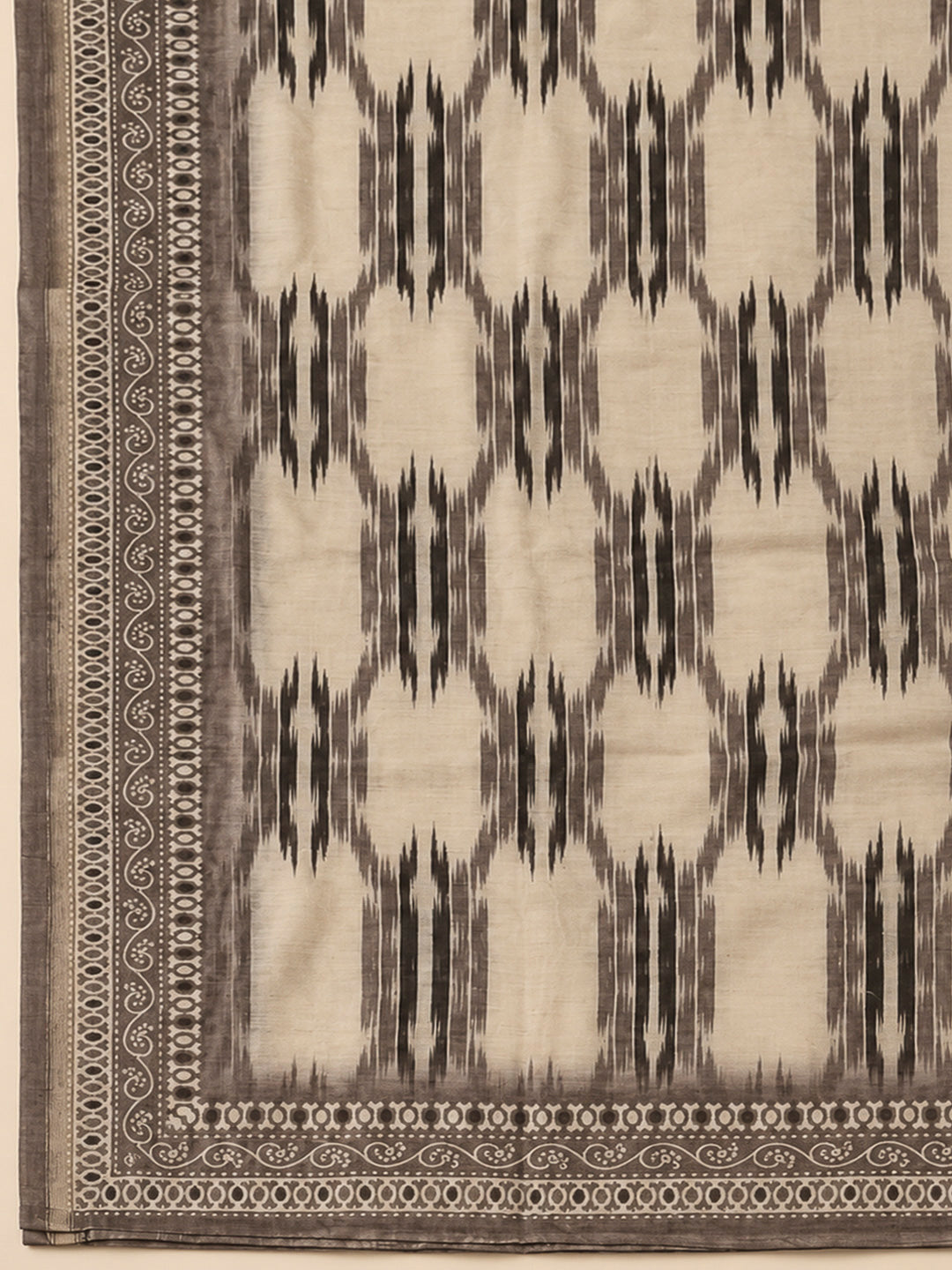 Mouse Chanderi Embroidered Unstitched Dress Material