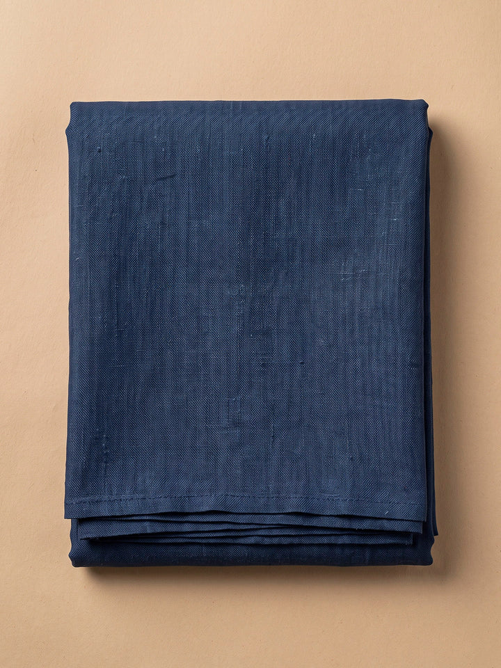Blue Chanderi Printed Unstitched Dress Material