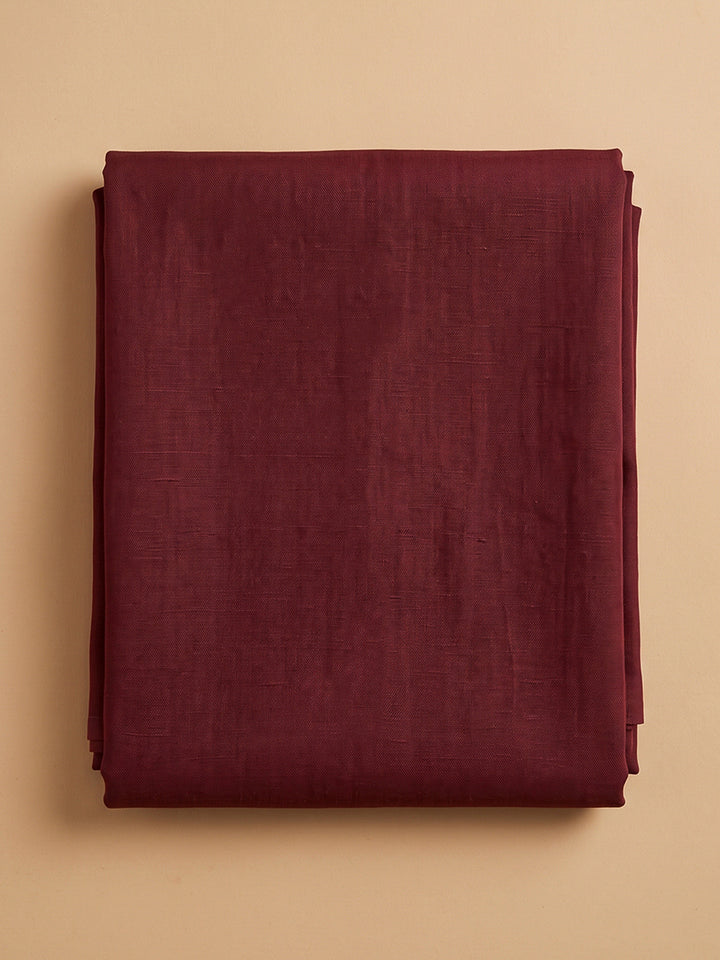 Maroon Chanderi Printed Unstitched Dress Material