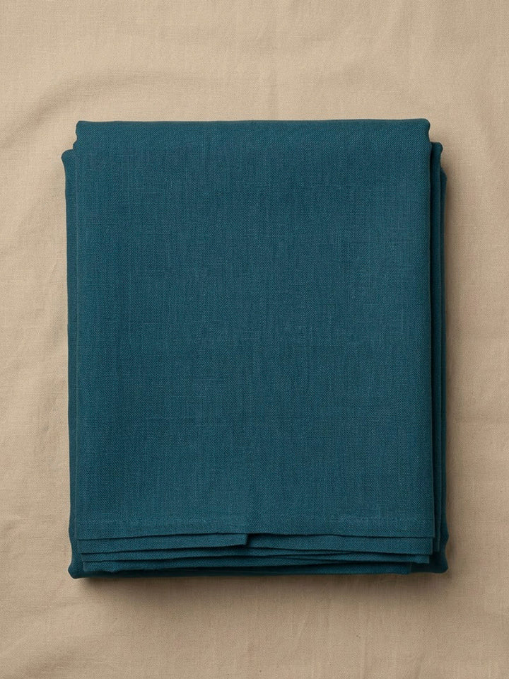 Blue Chanderi Embroidered Unstitched Dress Material