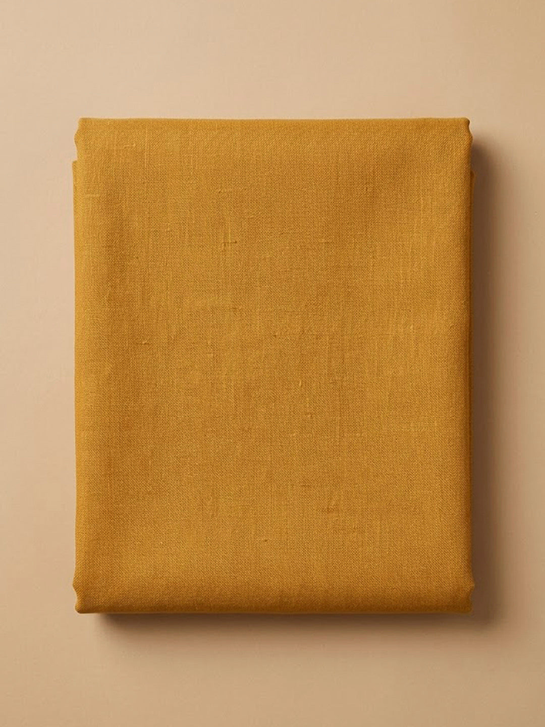 Mustard Tussar Embroidered Unstitched Dress Material