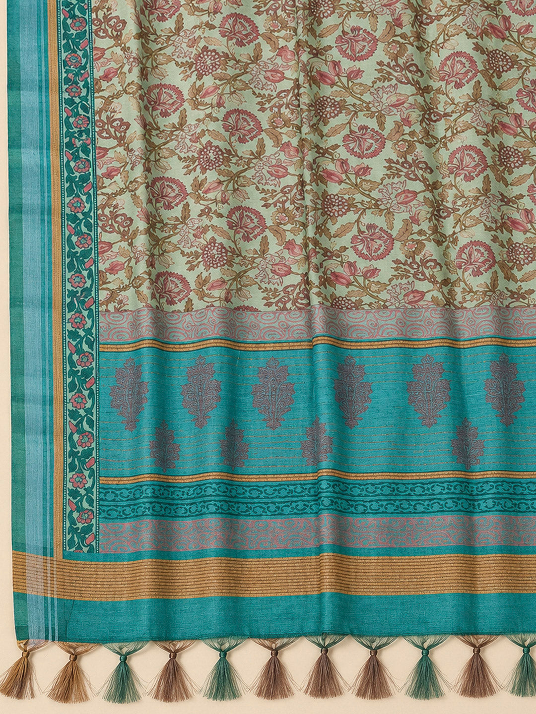 Firozee Chanderi Embroidered Unstitched Dress Material