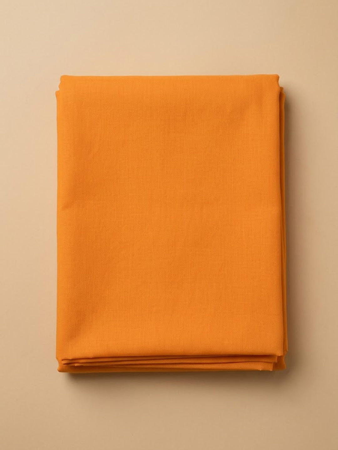 Orange Chanderi Embroidered Unstitched Dress Material
