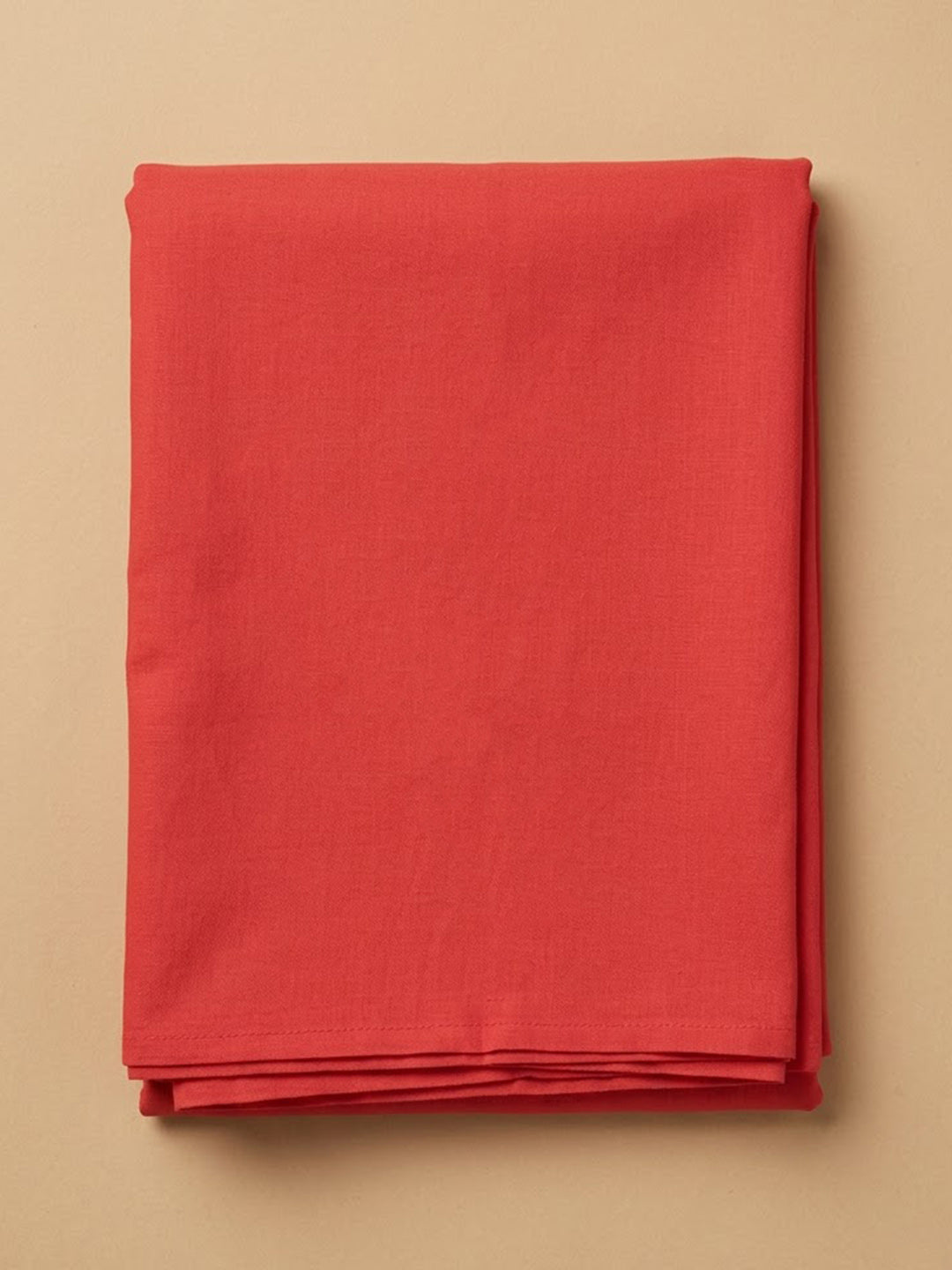 Red Chanderi Embroidered Unstitched Dress Material