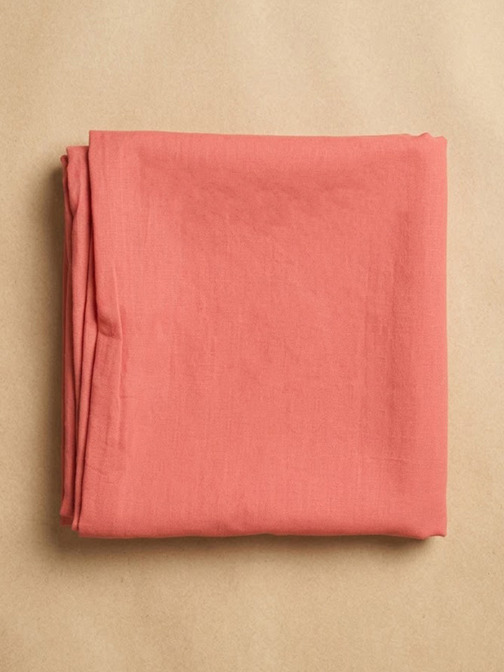 Pink Chanderi Embroidered Unstitched Dress Material