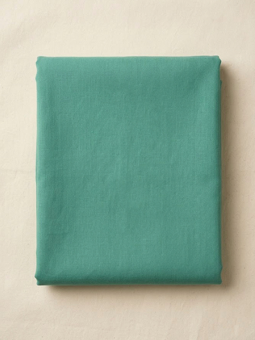 Sea Green Chanderi Embroidered Unstitched Dress Material