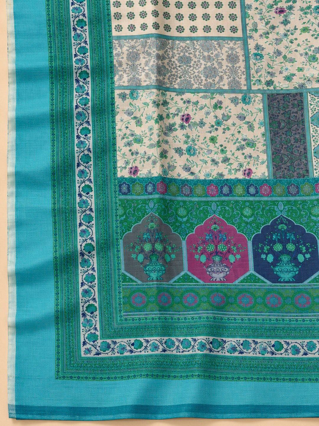 Firozee Chanderi Embroidered Unstitched Dress Material