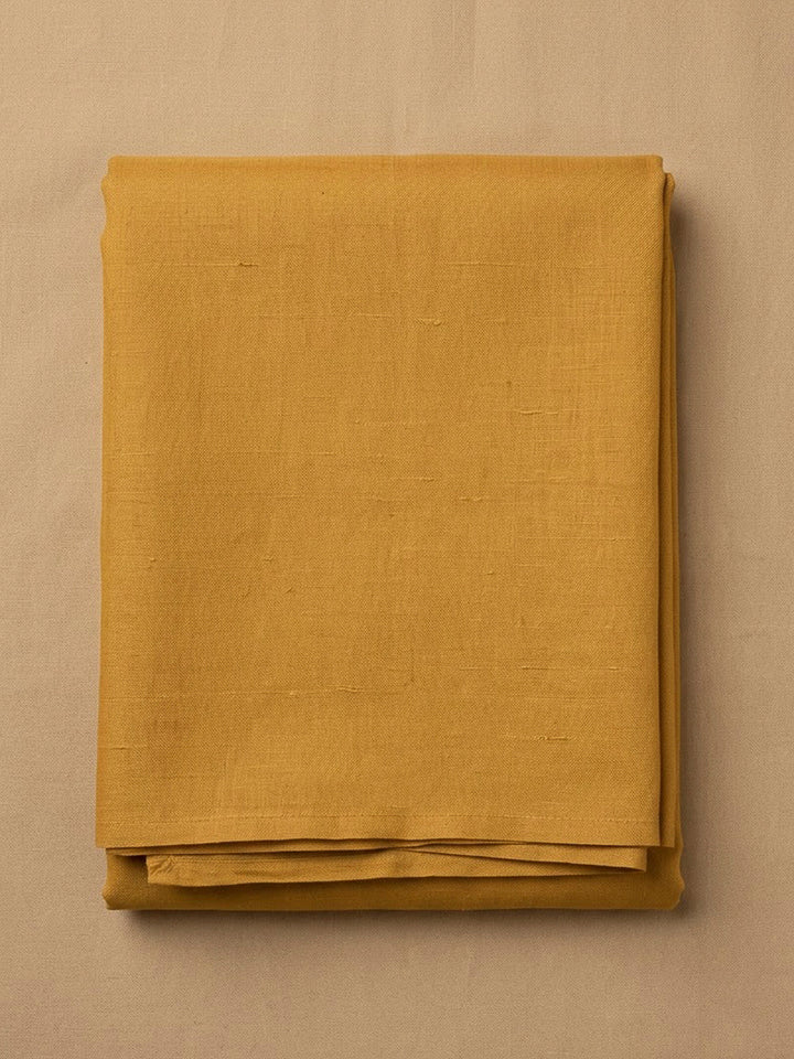 Rust Chanderi Embroidered Unstitched Dress Material