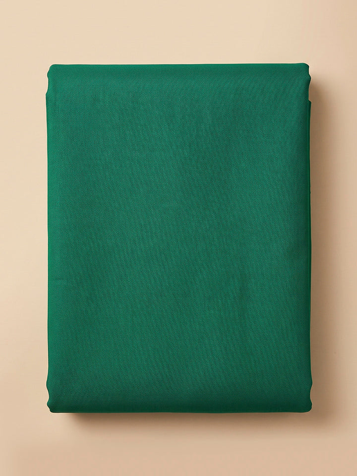 Rama Green Chanderi Embroidered Unstitched Dress Material