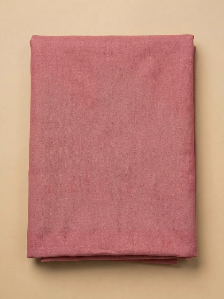 Onion Pink Chanderi Printed Unstitched Dress Material