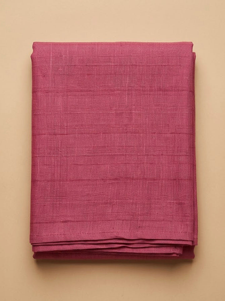 Onion Pink Chanderi Embroidered Unstitched Dress Material