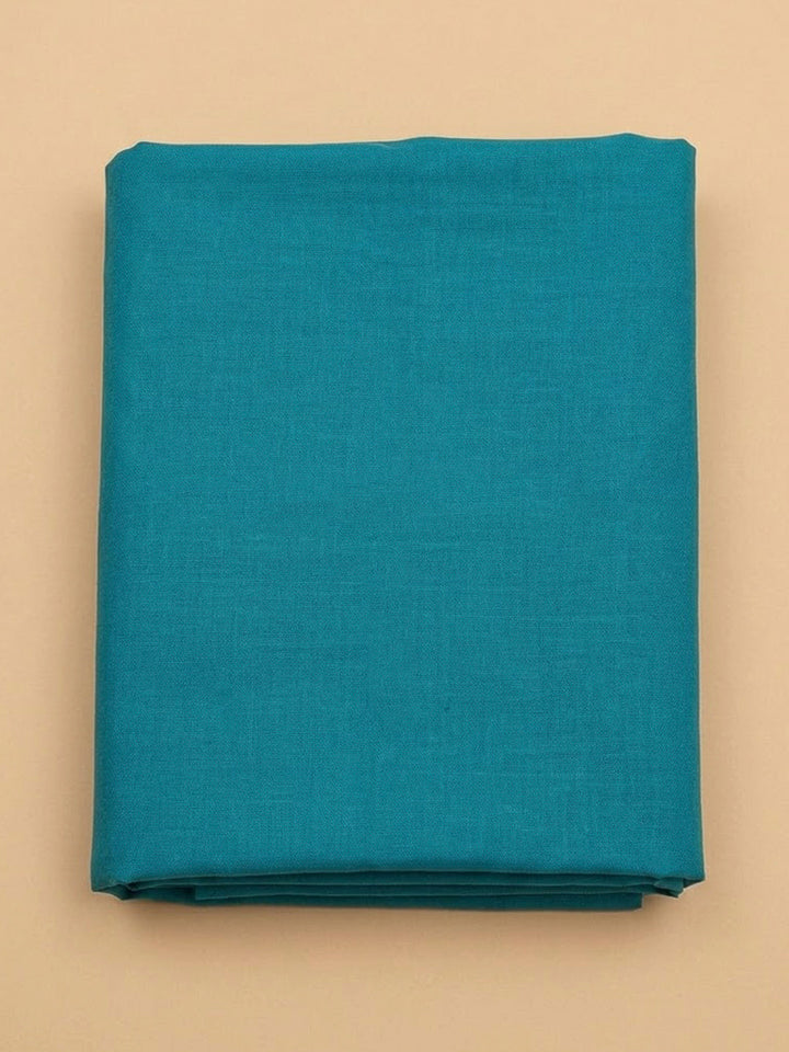 Rama Green Chanderi Printed Unstitched Dress Material
