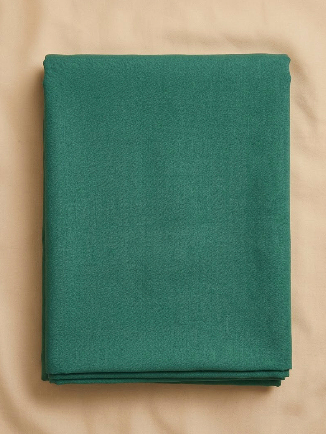 Green Chanderi Embroidered Unstitched Dress Material