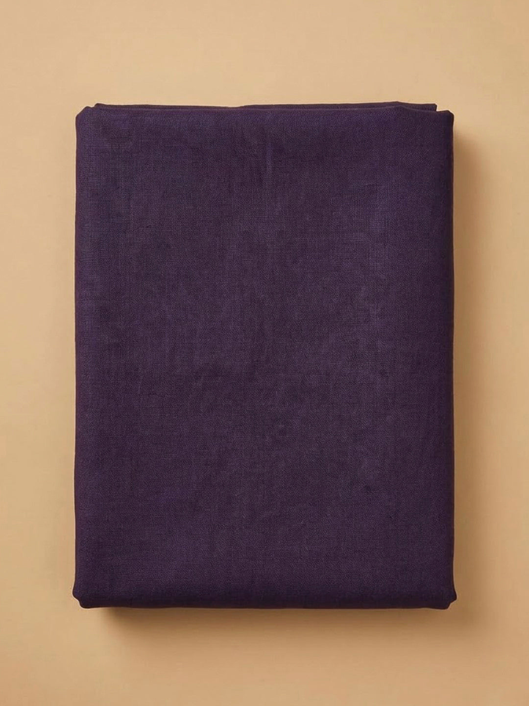 Purple Tussar Embroidered Unstitched Dress Material