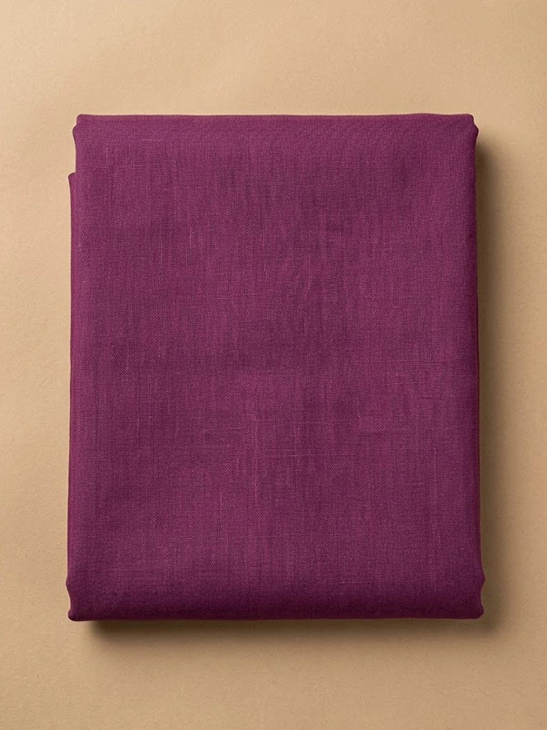 Purple Tussar Embroidered Unstitched Dress Material