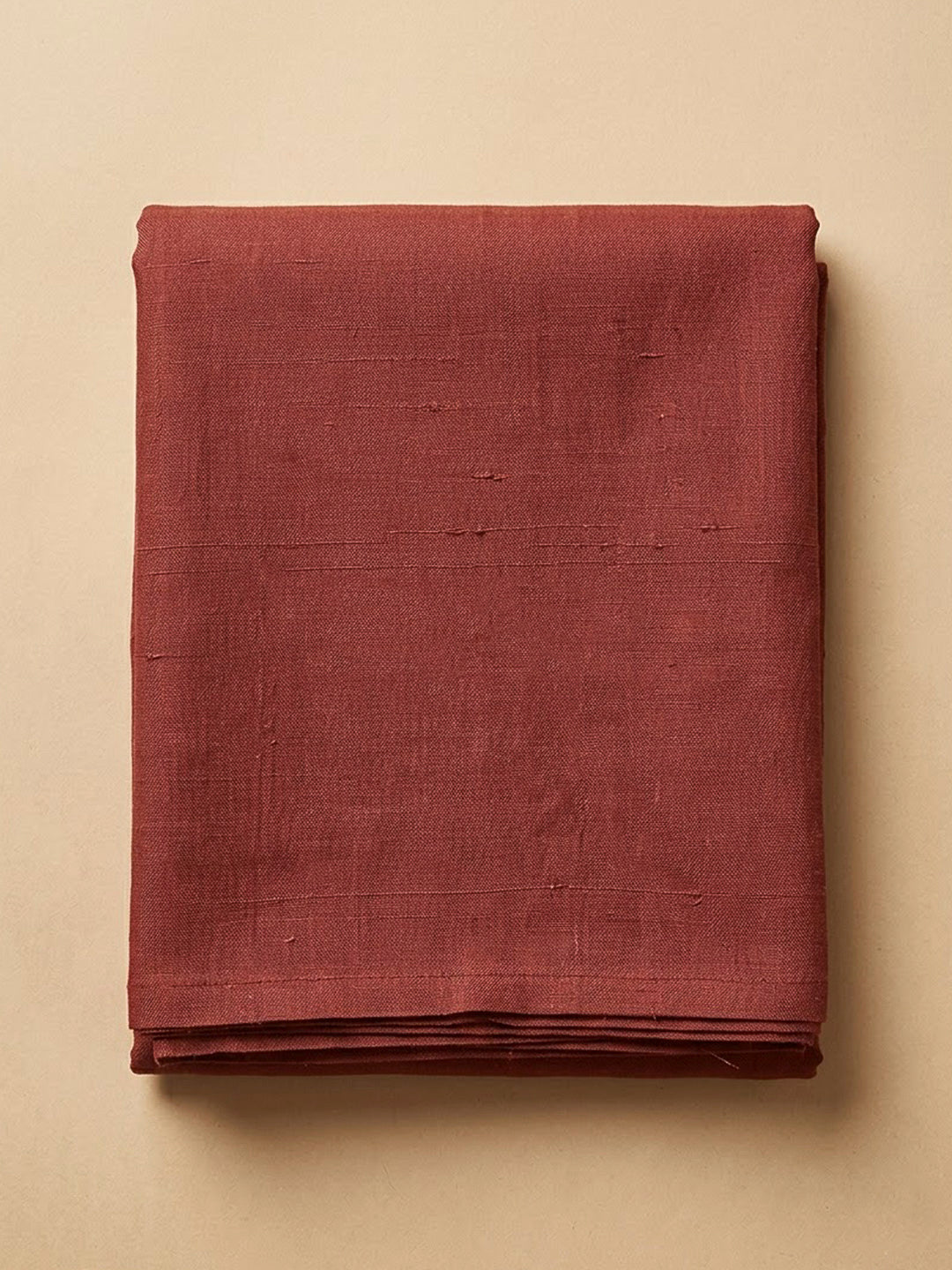 Red Chanderi Printed Unstitched Dress Material