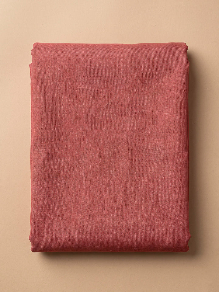 Onion Pink Chanderi Printed Unstitched Dress Material