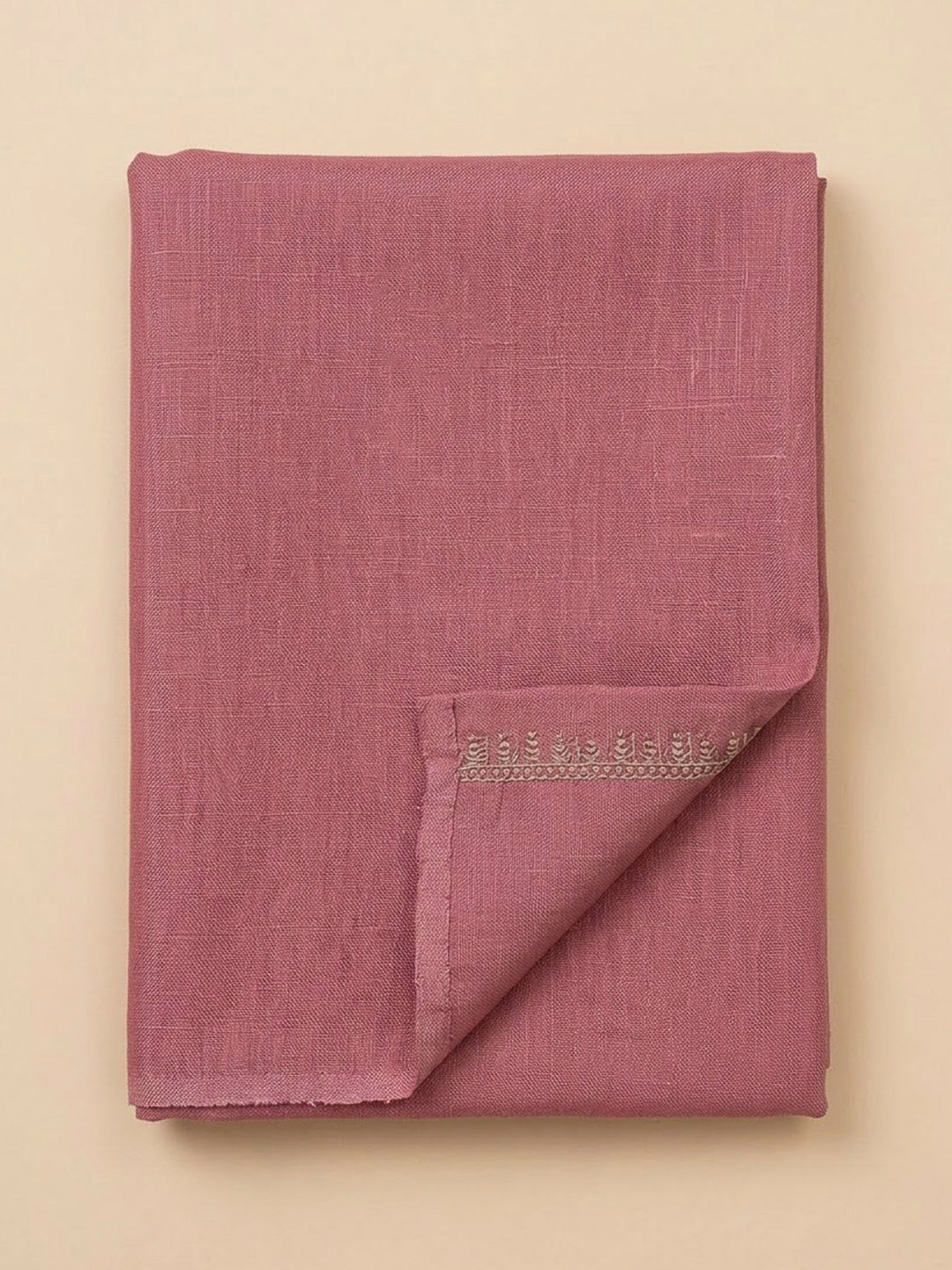 Onion Pink Art Silk Printed Unstitched Dress Material