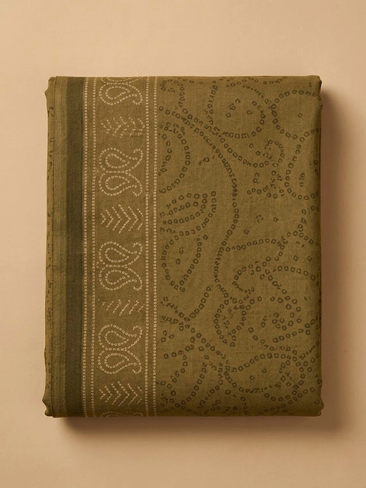 MehndiArt Silk Printed Unstitched Dress Material