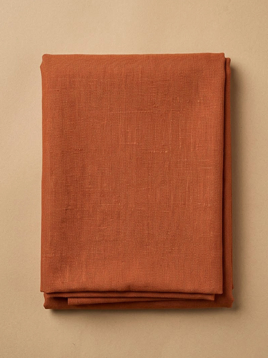 Rust Tussar Printed Unstitched Dress Material