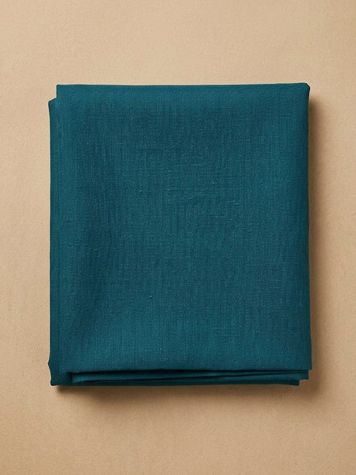 Blue Chanderi Embroidered Unstitched Dress Material