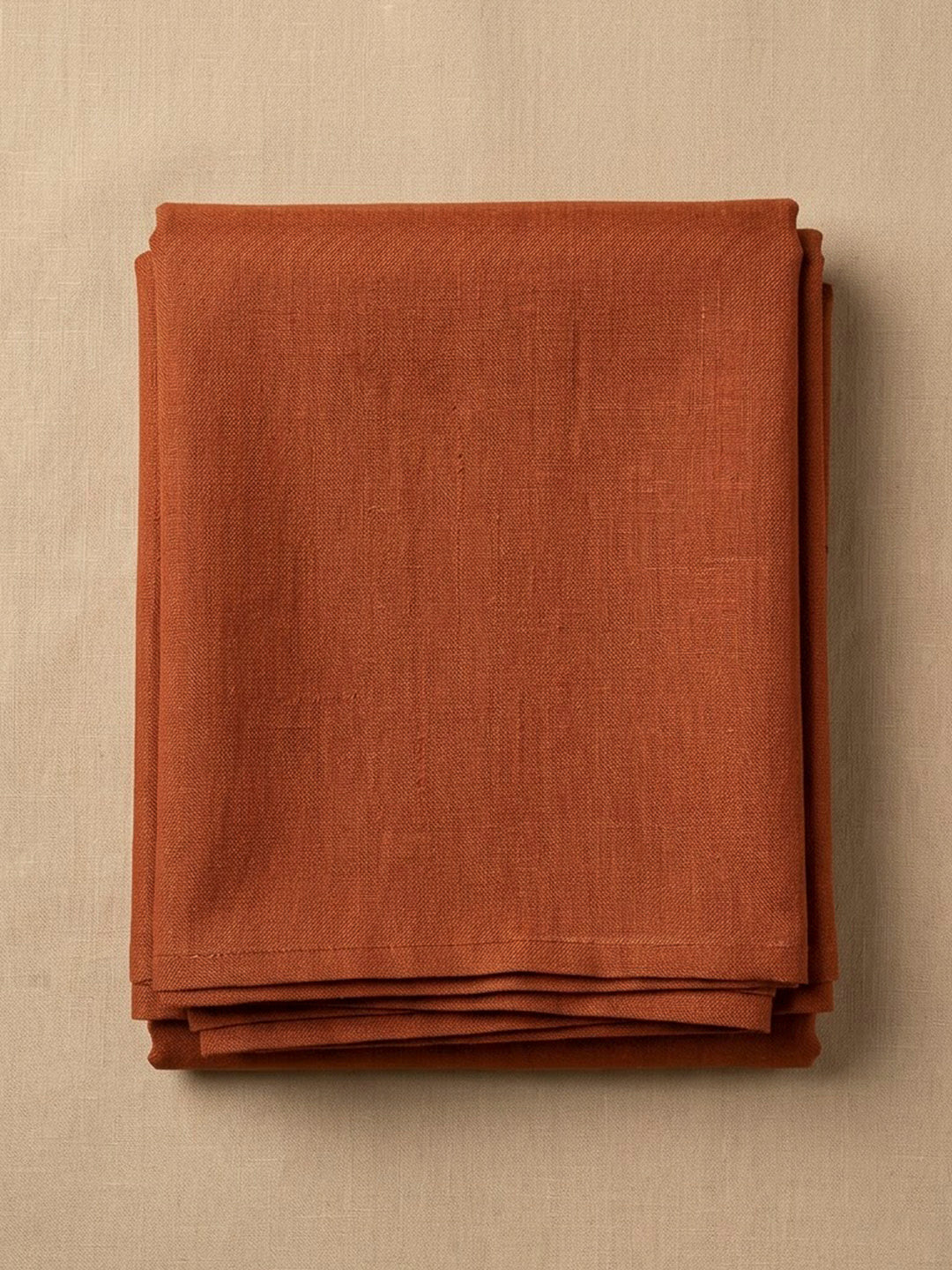 Rust Chanderi Embroidered Unstitched Dress Material