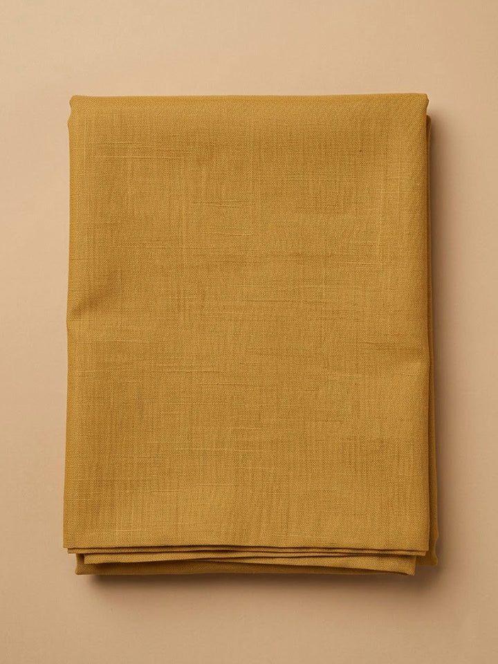 Mustard Tissue Embroidered Unstitched Dress Material