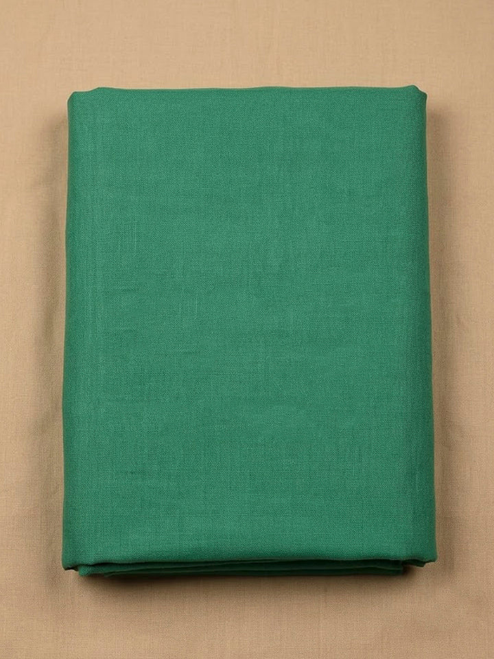Green Chanderi Embroidered Unstitched Dress Material