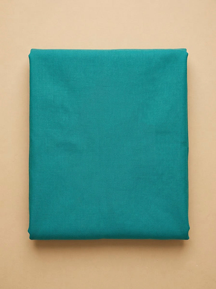 Rama Green Cotton Blend Printed Unstitched Dress Material