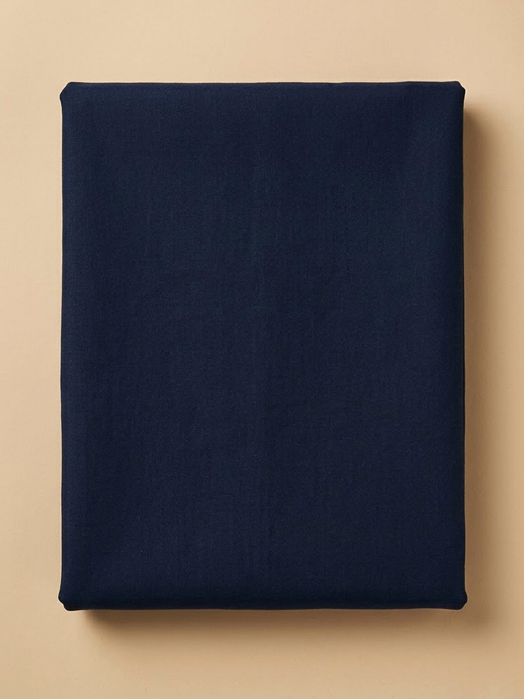 Blue Cotton Blend Embroidered Unstitched Dress Material