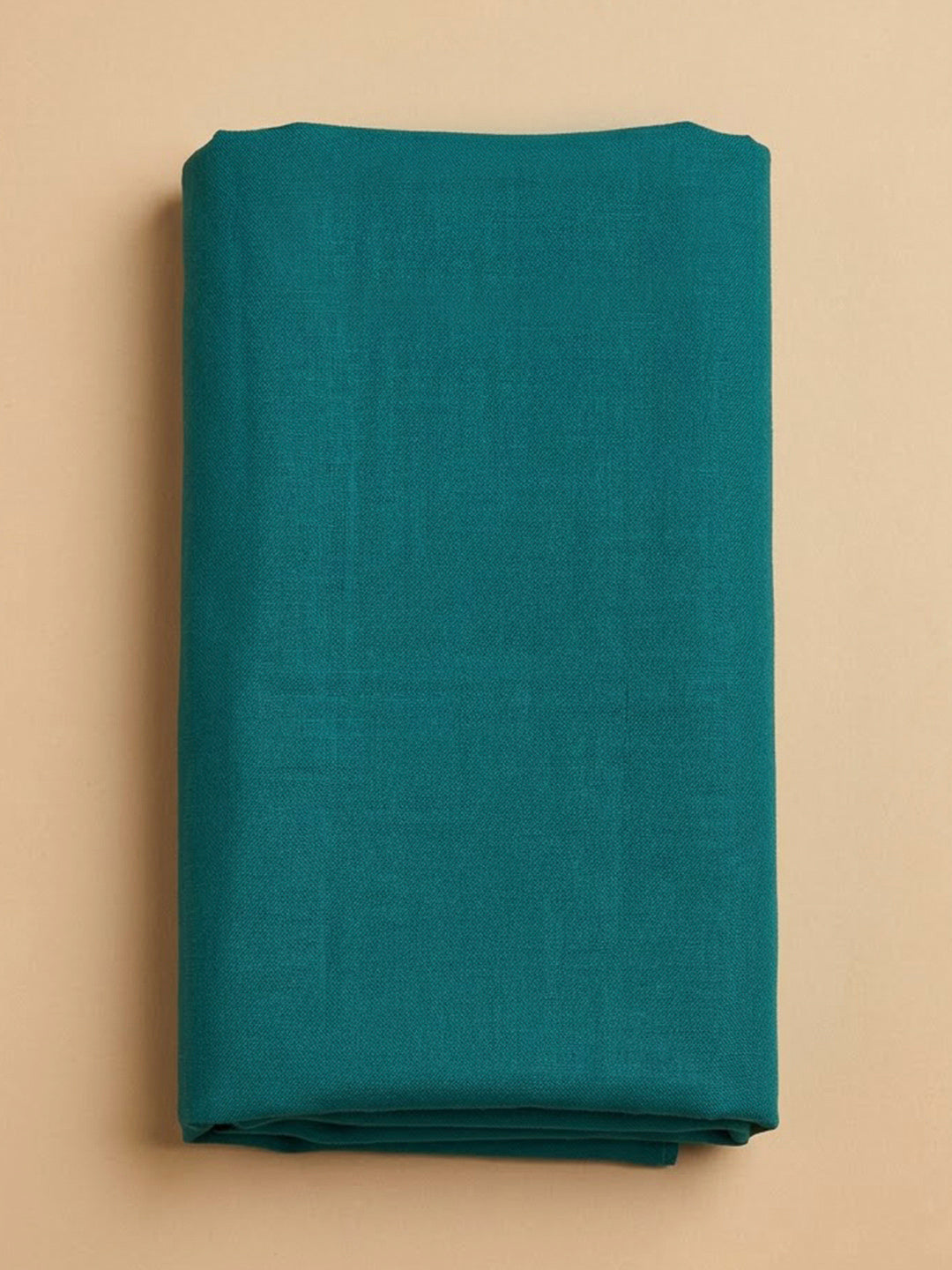 Rama Green Cotton Blend Embroidered Unstitched Dress Material