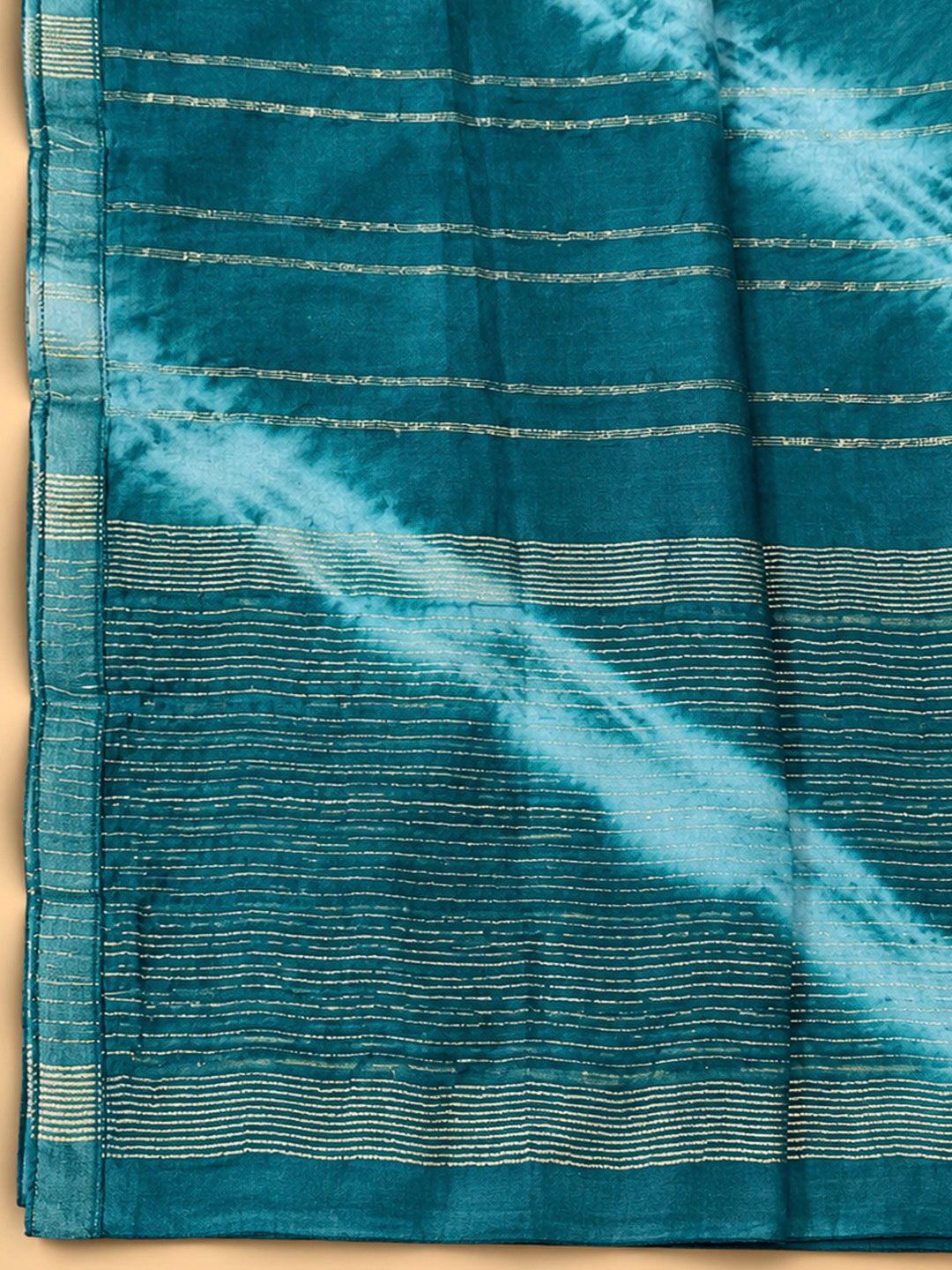 Rama Green Cotton Blend Printed Unstitched Dress Material