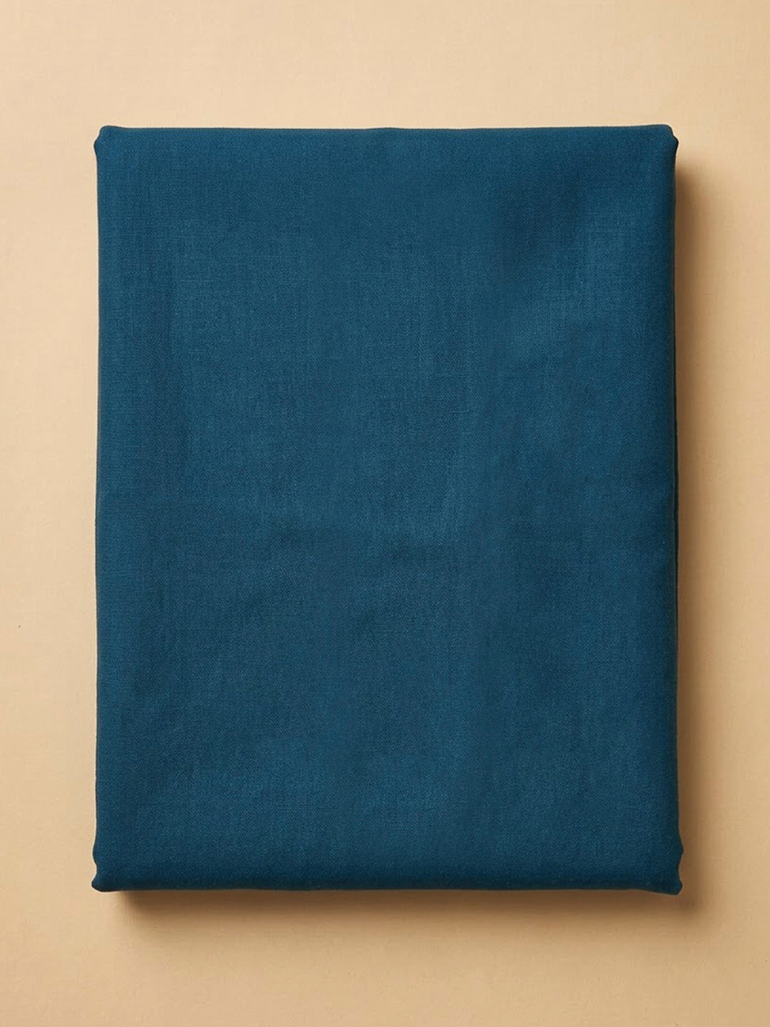 Blue Cotton Blend Embroidered Unstitched Dress Material