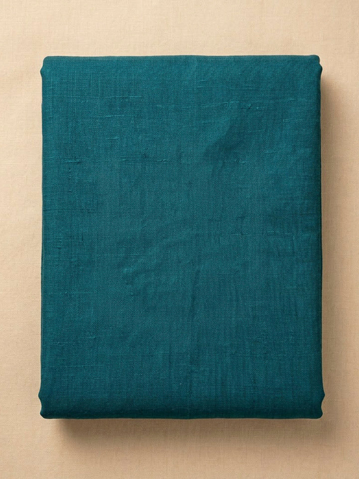 Blue Chanderi Embroidered Unstitched Dress Material