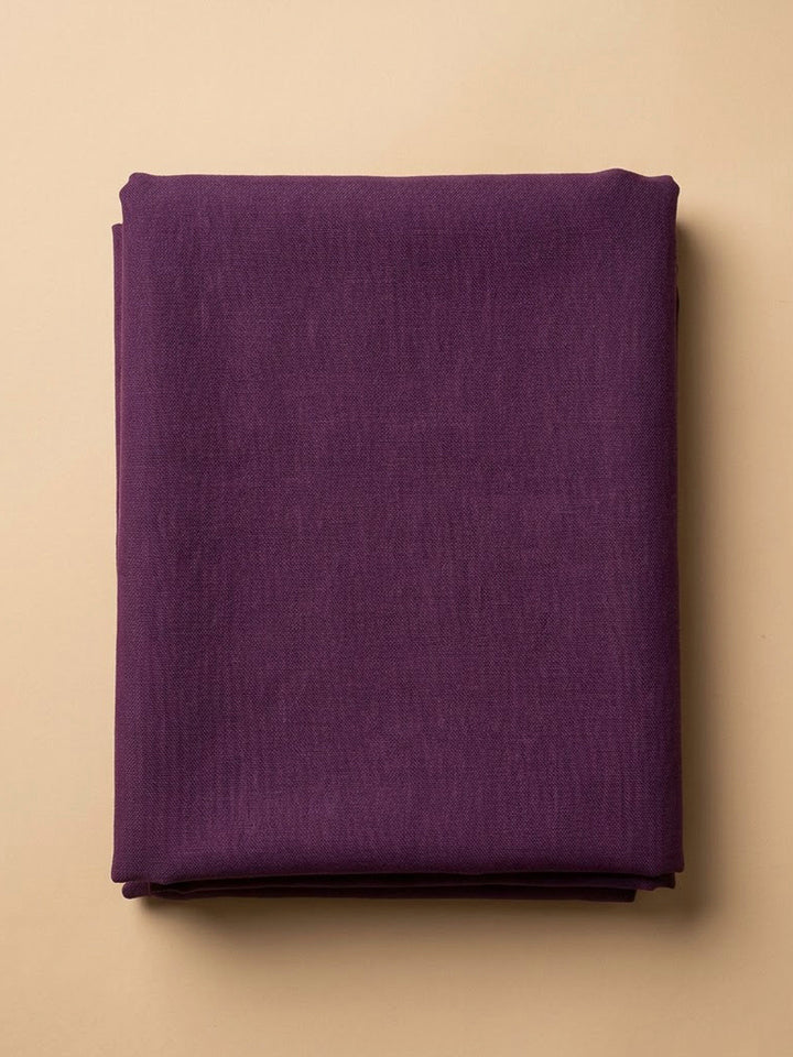 Purple Chanderi Embroidered Unstitched Dress Material