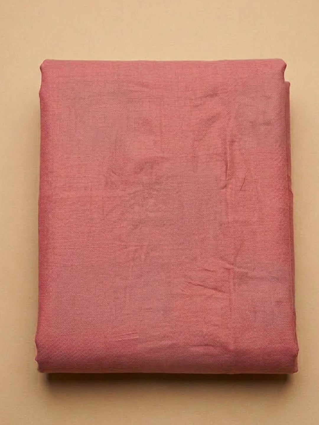 Onion-Pink Chanderi Embroidered Unstitched Dress Material