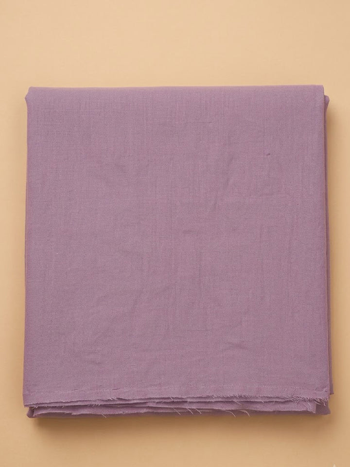 Purple Chanderi Embroidered Unstitched Dress Material