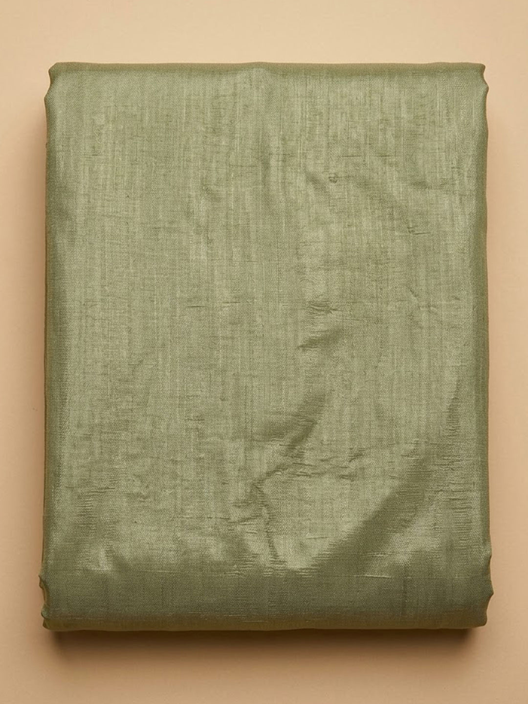 Green Chanderi Embroidered Unstitched Dress Material