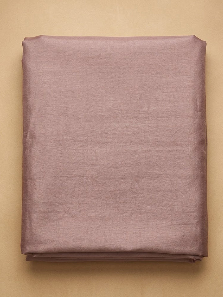 Onion-Pink Chanderi Embroidered Unstitched Dress Material