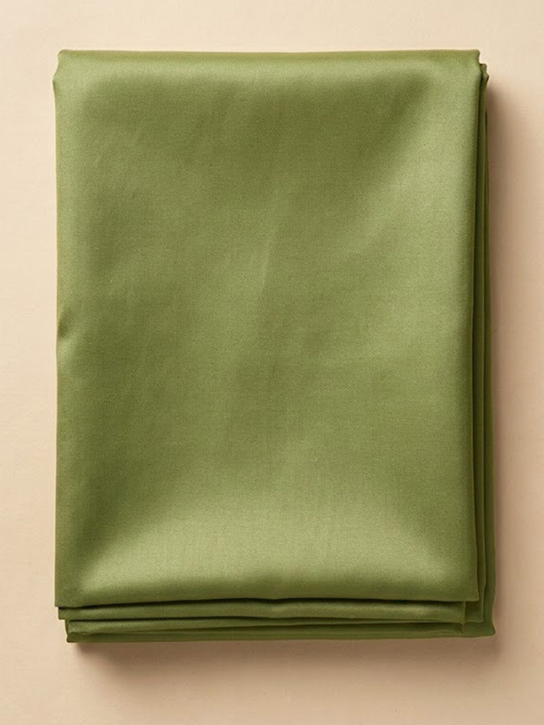 Green Chanderi Embroidered Unstitched Dress Material