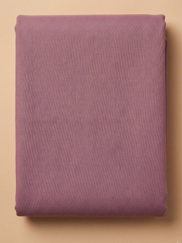 Lavender Chanderi Embroidered Unstitched Dress Material
