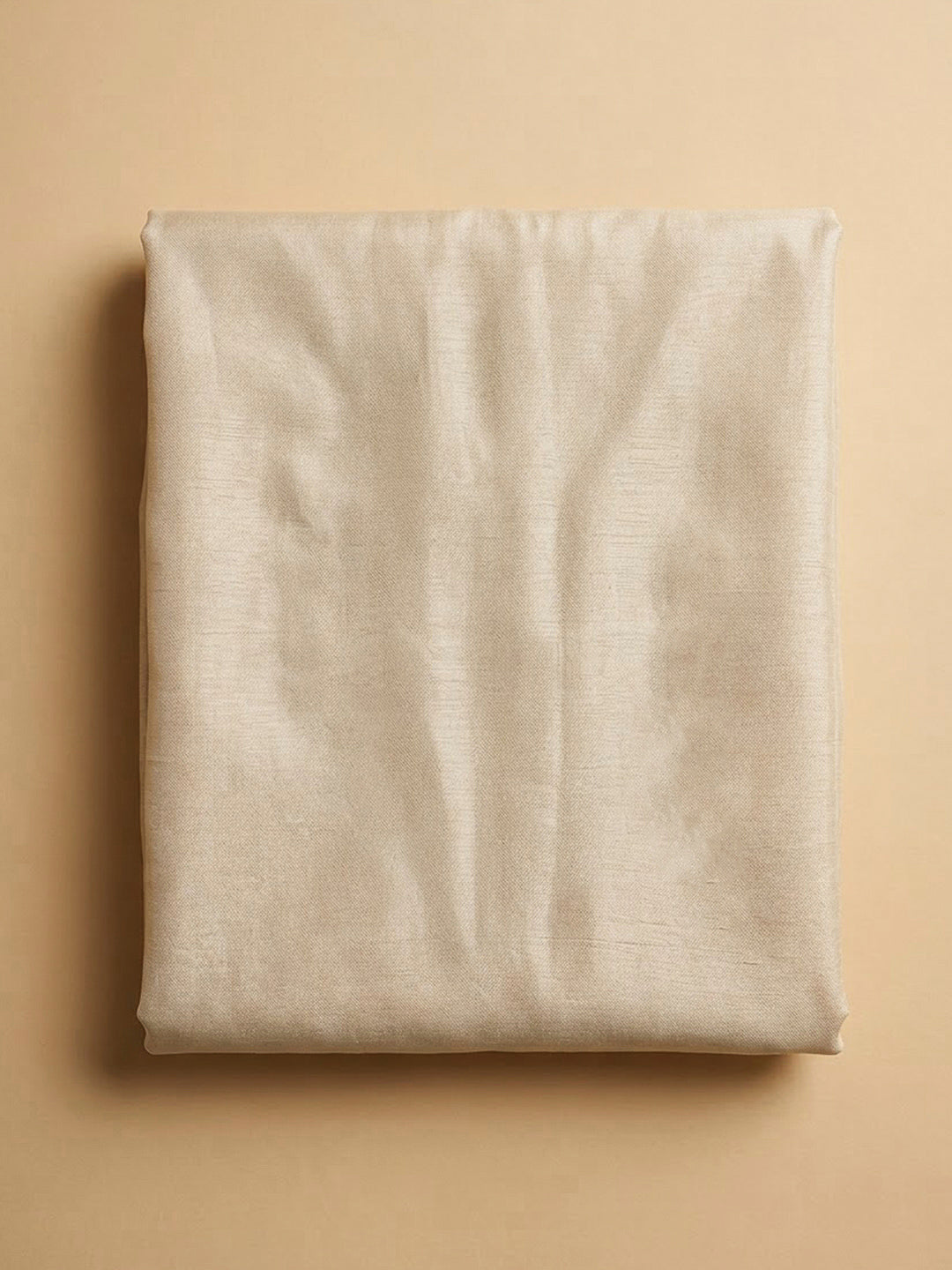 Cream Tissue Embroidered Unstitched Dress Material