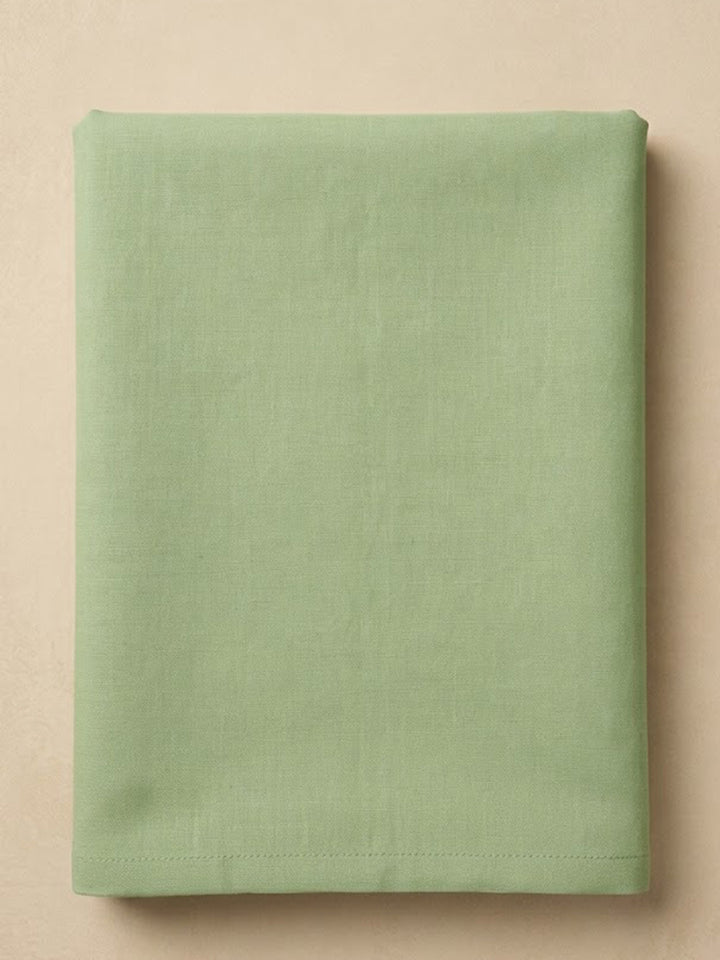 Pista-Green Chanderi Printed Unstitched Dress Material