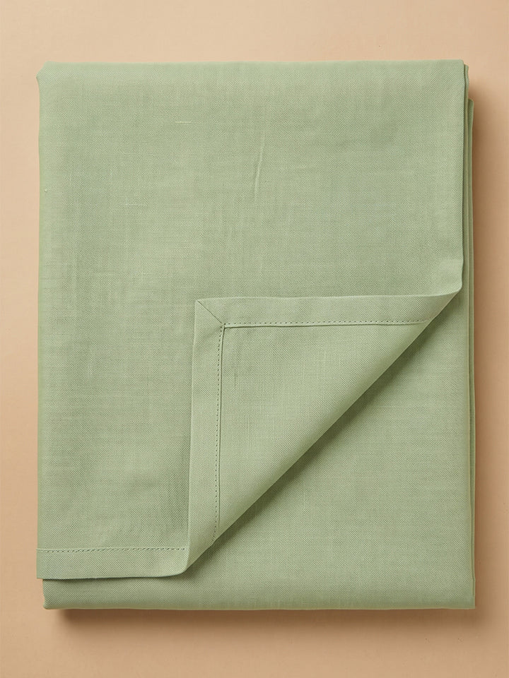 Pista-Green Chanderi Embroidered Unstitched Dress Material