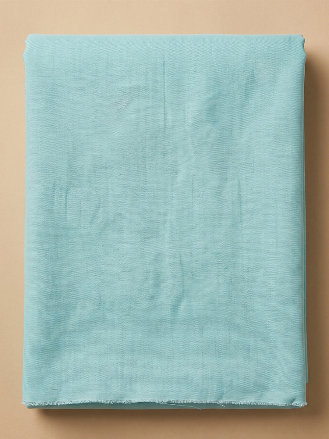 Sky-Blue Chanderi Embroidered Unstitched Dress Material