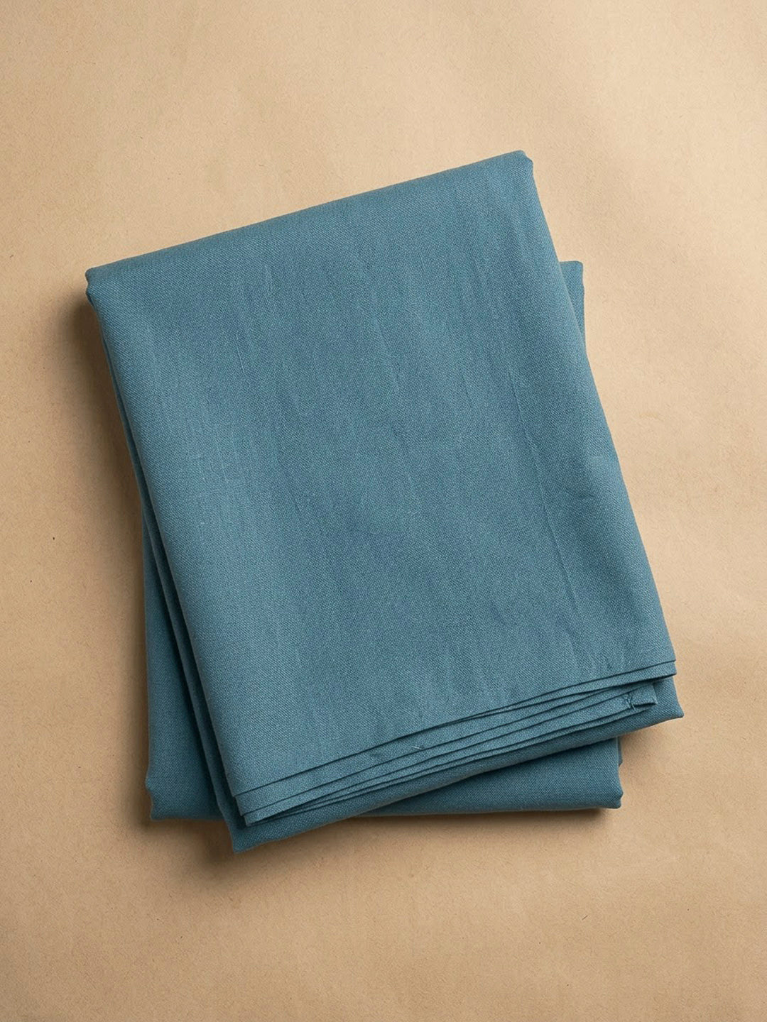 Blue Chanderi Embroidered Unstitched Dress Material