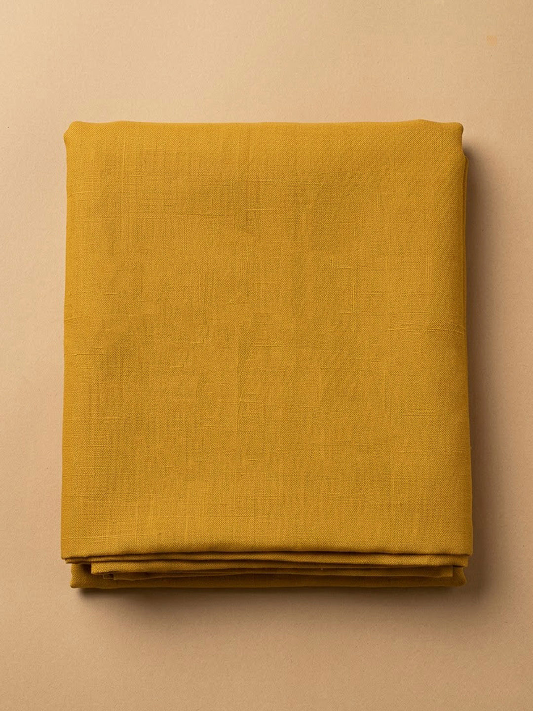 Mustard Chanderi Embroidered Unstitched Dress Material