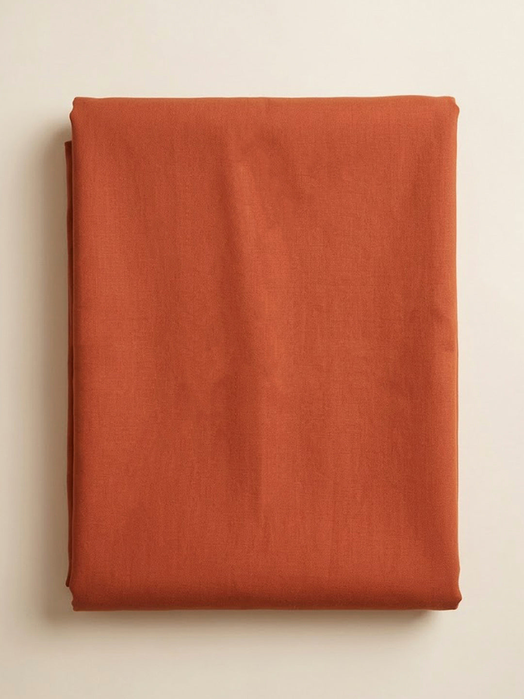 Rust Chanderi Embroidered Unstitched Dress Material